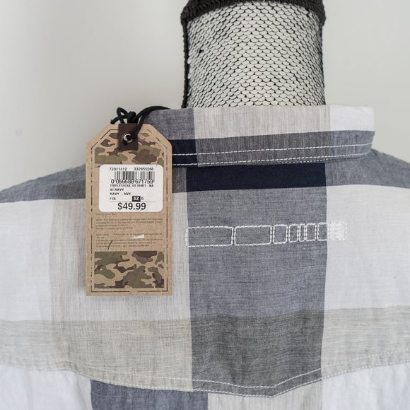 NWT Triple5Soul Men's Short Sleeve Shirt Navy  - S - Picture 4 of 5